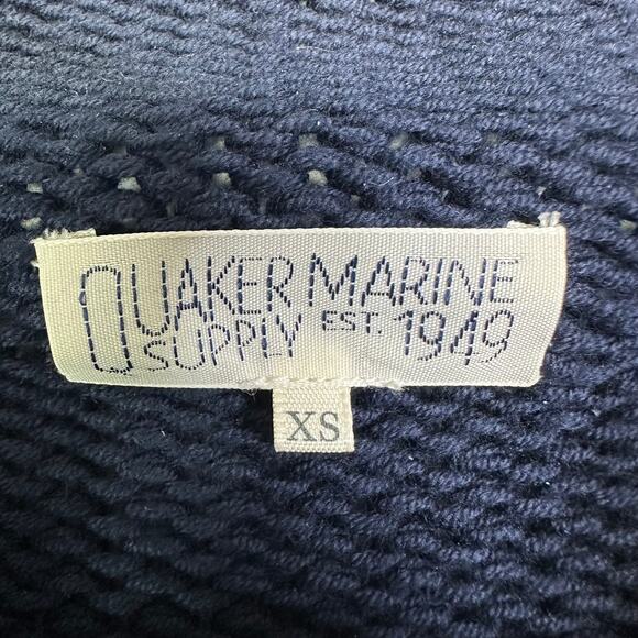 Quaker Marine Supply Co Women's Fisherman's Sweater in Navy Size XS - Picture 3 of 7